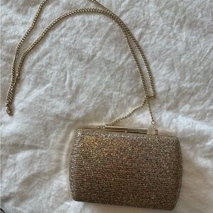 Nordstrom Glittering Multicolor Gold Clutch
